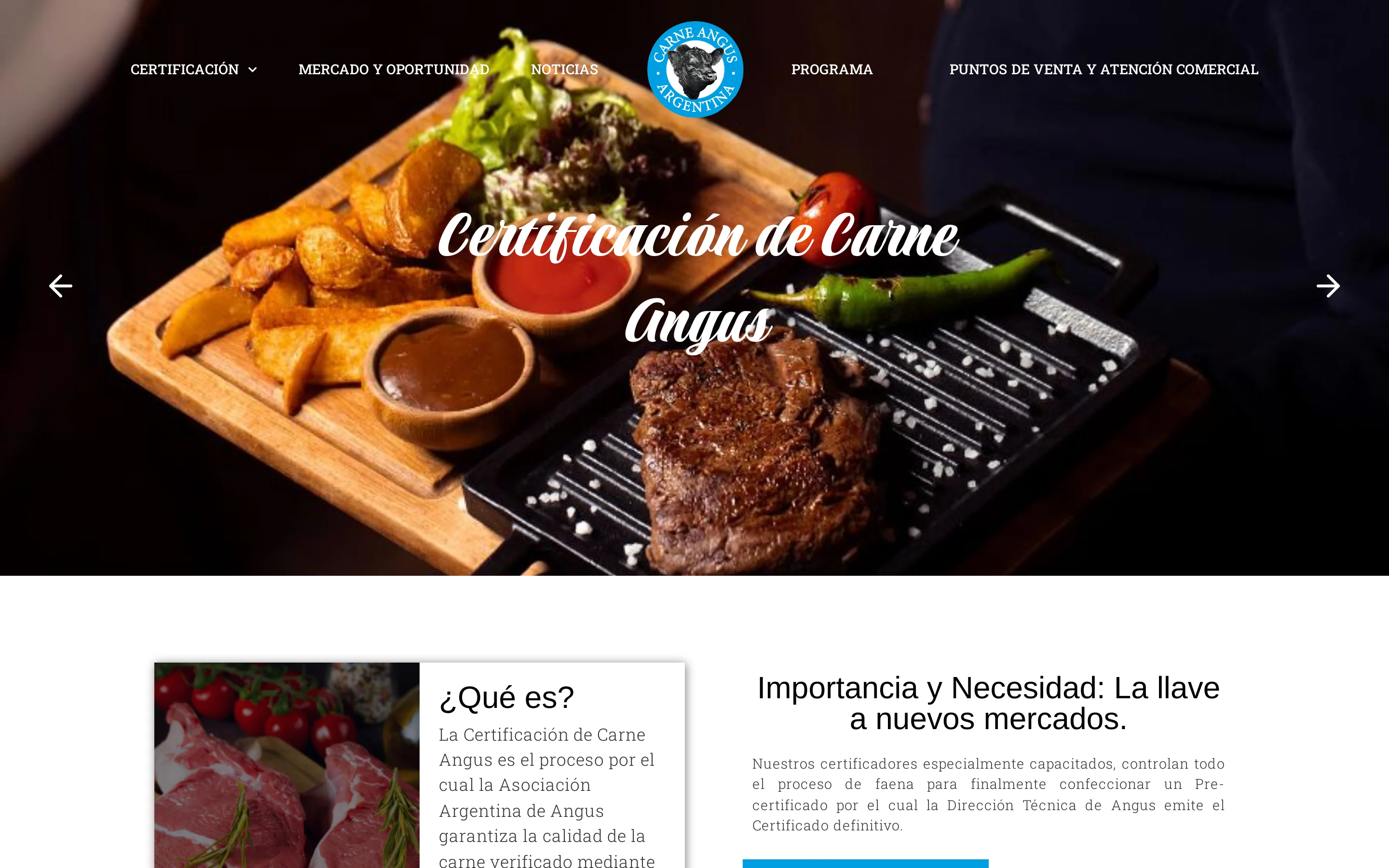 Screenshot of Carne Angus Certificada