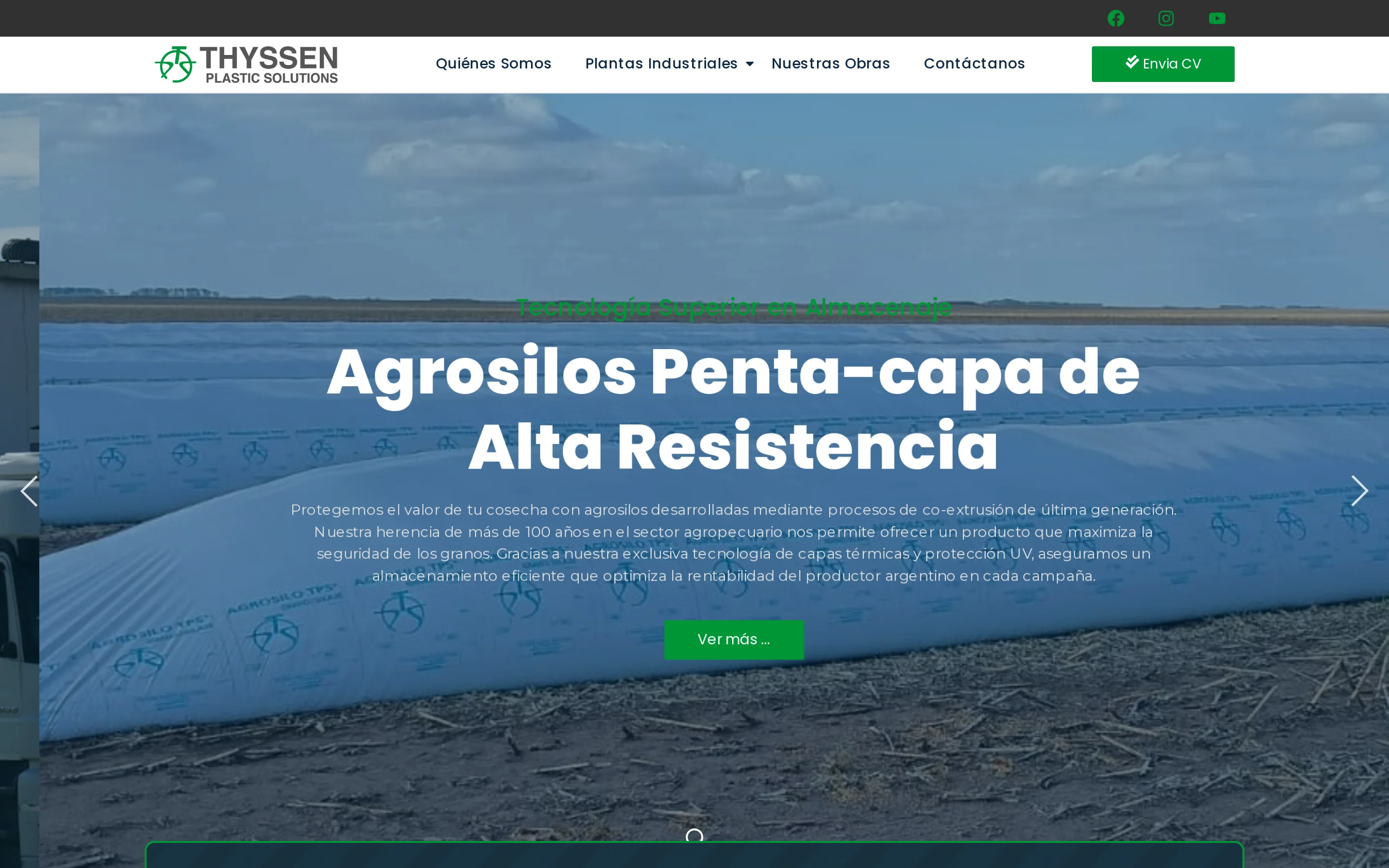 Screenshot of Thyssen Plastic Solutions