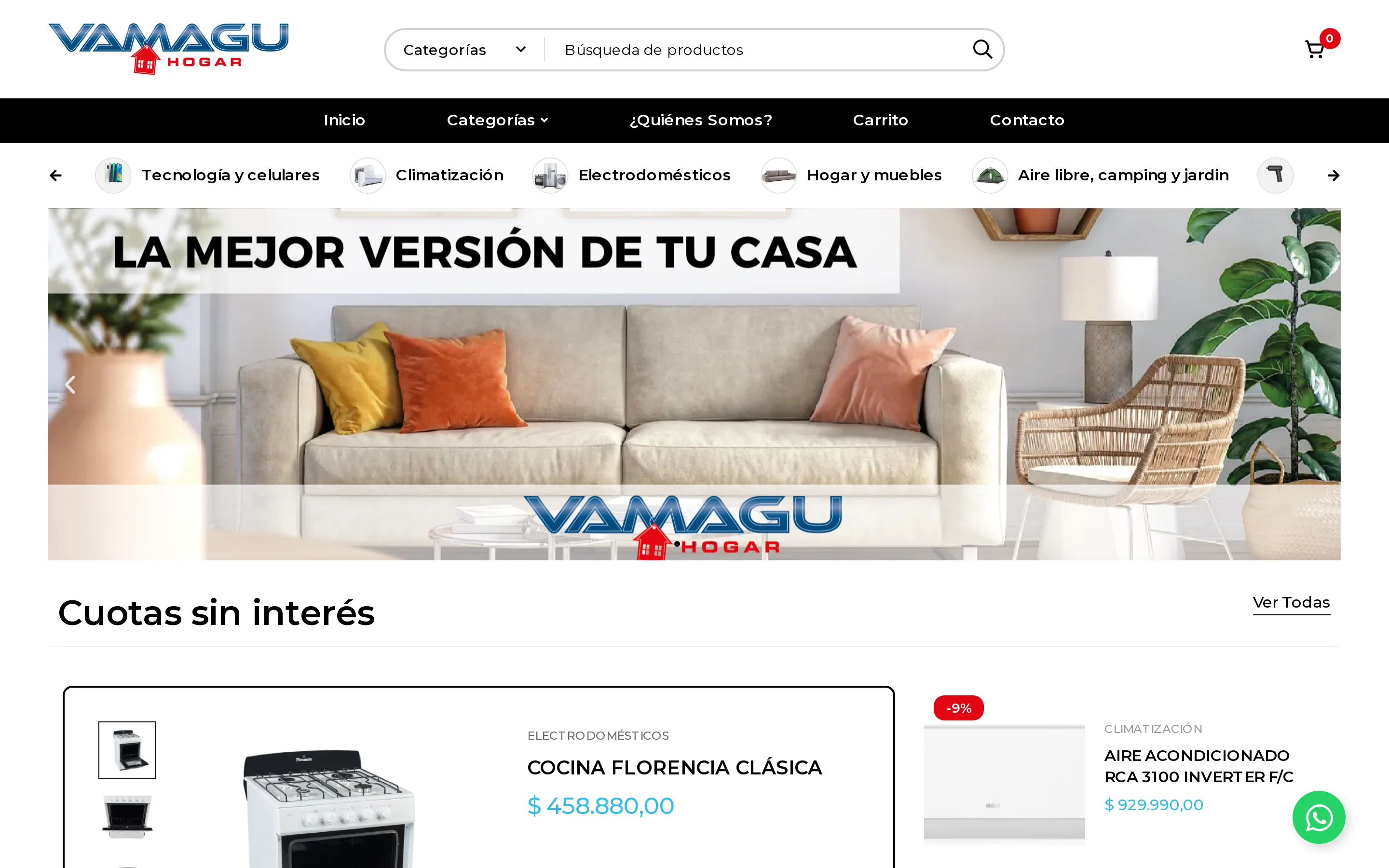 Screenshot of VAMAGU Hogar